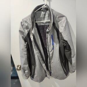 Gray and Black Women's Jacket